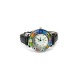 Murano millefiori watch, Chrome case - Mod. Space, Black Strap (Available in 8 Colours)