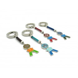 New Mod. Murano Glass, Charms Bag or Keychain, (Kid) made with Murrina (Assorted Colors)