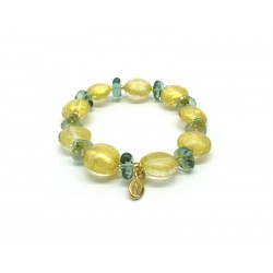 Bracciale in Vetro di Murano - Mod. Clara, 21 cm (Disponibile in 4 Colori)