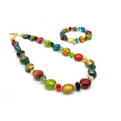 Parure in vetro di Murano Mod. Clara - 45 cm (Disponibile in 4 Colori)