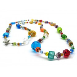 50 % di Sconto - Collana in Vetro di Murano - Mod. Giuditta, 120 cm (Disponibile in 4 Colori)