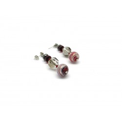 Murano Glass Earrings - Mod. Annalisa, 40 mm (Available in 3 Colours)