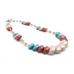 50 % di Sconto - Collana in Vetro di Murano - Mod. Monica, 50 cm (Disponibile in 3 Colori)