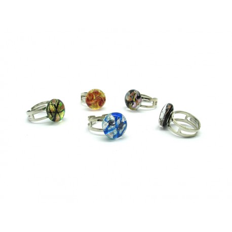 Anello in Vetro di Murano - Mod. Passione (Colori assortiti)