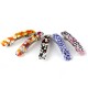 Murano Glass Hair Clips, rectangular big shape, 90x10 mm