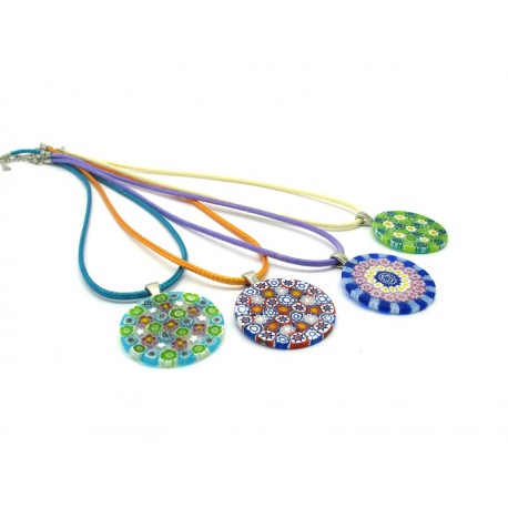 Pendant in Murrina - Mod. Patrizia - Diam 32 mm (Available in 10 assorted Colours)