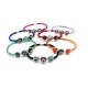 Bracelet in Murano Glass and Rubber - Mod. Carnevale 3 (Assorted Colours)