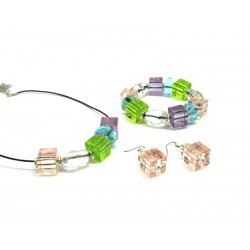 70% di sconto - Parure in vetro di Murano Mod. Marilù, 45 cm (Disponibile in 2 Colori)