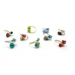 Ring in Murano Glass - Mod. Fantasia (Available in 10 assorted Colours)