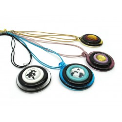 70% di Sconto - Collana in Vetro di Murano - Mod. Bersaglio, (58 mm)