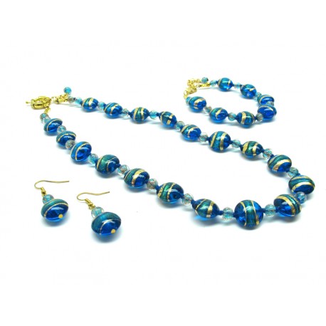 Parure in vetro di Murano Mod. Clarissa - 50 cm