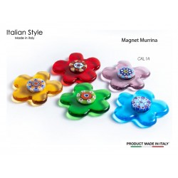 Magnet in Murrina, 4cm in diameter (Available in 5 assorted Colors)