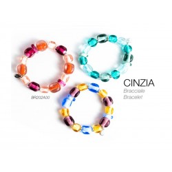 Murano Glass Bracelet - Mod. Cinzia cm (Available in 3 Colours)