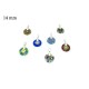 Murrina Pendant Mod. Fortuny, 14 mm in diameter (Assorted Colours)