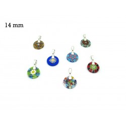 Murrina Pendant Mod. Fortuny, 14 mm in diameter (Available in 15 assorted Colours)