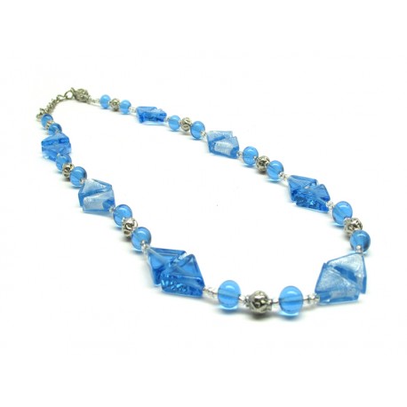 50 % di Sconto - Collana in Vetro di Murano - Mod. Barbara 57 cm (Disponibile in 3 Colori)