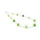 Silver Necklace with Murano Beads, Mod. Jolanda - 45 cm (Available in 4 Colors)