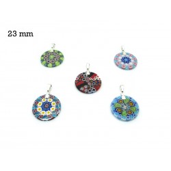 Murrina Pendant Mod. Fortuny, 23 mm in diameter (Available in 15 assorted Colours)