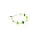 Silver Bracelet with Murano Beads, Mod. Jolanda - 21 cm (Available in 4 Colors)