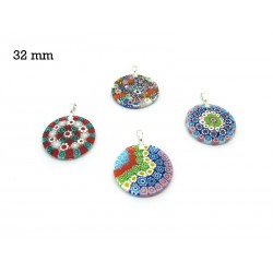 Murrina Pendant Mod. Fortuny, 32 mm in diameter (Available in 15 assorted Colours)