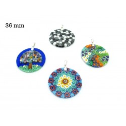 Murrina Pendant Mod. Fortuny, 36 mm in diameter (Available in 15 assorted Colours)