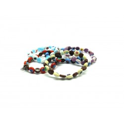 Murano Glass Bracelet - Mod. Mentina cm 21 (Available in 3 Colours)