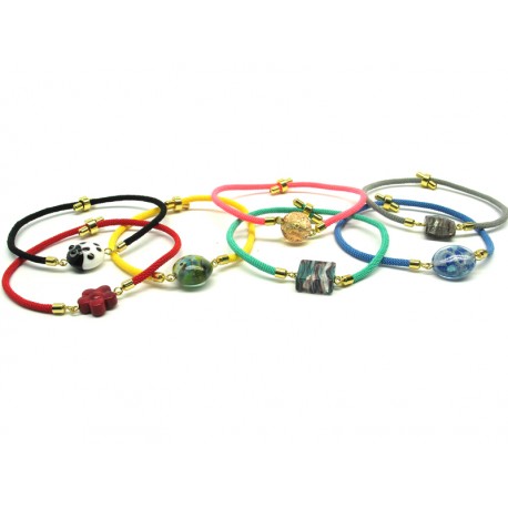 Murano Glass Bracelet - Mod. Aurora 21 cm (Available 10 colors)