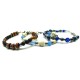 Men's bracelet in Murano beads - Mod. BR311 cm 21 (Available in 10 Colors)