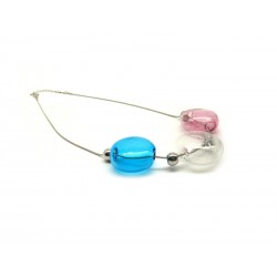 50 % di Sconto - Collana in Vetro di Murano - Mod. CO313 - 50 cm (Disponibile in Colori)assortiti
