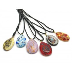 Pendant in Murano Glass - Mod. Sibilla - 35x20 mm (Available in 8 assorted Colours)