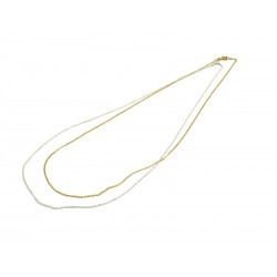 Sterling Silver Chain (42 cm) in Plating Gold color or in Silver color, Veneziana Processing.