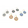 Murrina Millefiori Earrings, in Sterling Silver, 18 mm in diameter (Available in 15 assorted Colours)