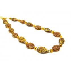 Murano Glass Necklace - Mod. Algaran, 50 cm (Available in 3 Colours)