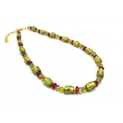 Murano Glass Necklace - Mod. Asola, 50 cm (Available in 4 Colours)