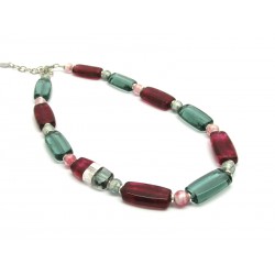 Collana in Vetro di Murano - Mod. Ancora, 50 cm (Disponibile in 2 Colori)