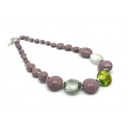 Collana in Vetro di Murano - Mod. Aseo, 50 cm (Disponibile in 3 Colori)