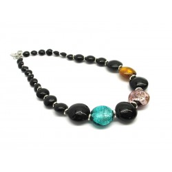 Murano Glass Necklace - Mod. Aseo, 50 cm (Available in 3 Colours)