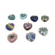 Pendente a forma Cuore in Vetro di Murano - Mod. Cuore, Diam. 22 mm (Colori assortiti)