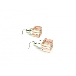 Murano Glass Earrings - Mod. Marilù, 14x14 mm (Available in 3 Colours)