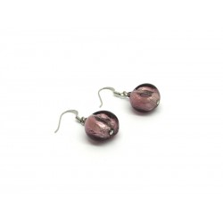 Murano Glass Earrings - Mod. Alba , 16x10 mm (Available in 4 Colours)