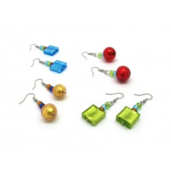 Murano Glass Earrings - Mod. Archimede, (Available in assorted Colours)