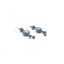 Murano Glass Earrings - Mod. Olivia, 15x8 mm (Available in 4 Colours)