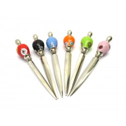 Letter Opener in Murano Glass and metal, 150x25 mm (Available in assorted Colours)