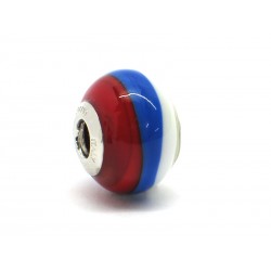 Perla style Pandora (Mod. BA06) in autentico Vetro di Murano e Argento 925