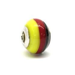 Pandora Style Bead (Mod. BA07) in authentic Murano Glass and 925 Italian Sterling Silver