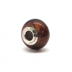Pandora Style Bead (Mod. FA61) in authentic Murano Glass and 925 Italian Sterling Silver
