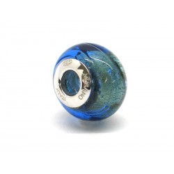 Pandora Style Bead (Mod. FO90) in authentic Murano Glass and 925 Italian Sterling Silver