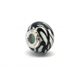 Pandora Style Bead (Mod. RTG2) in authentic Murano Glass and 925 Italian Sterling Silver