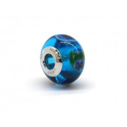 Perla style Pandora (Mod. RM46) in autentico Vetro di Murano e Argento 925