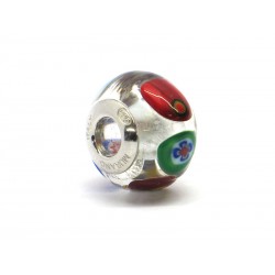 Pandora Style Bead (Mod. RM53) in authentic Murano Glass and 925 Italian Sterling Silver